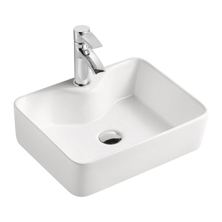 Holden Rounded Rectangular Ceramic Vessel Sink