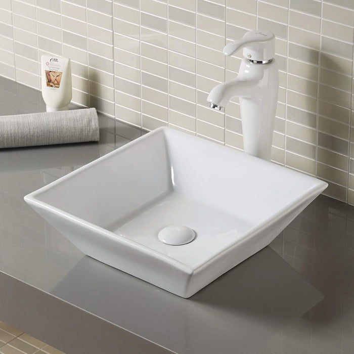 Aurora Square Ceramic Vessel Sink