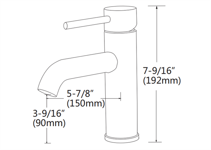 Oasis Single Hole, Single-Handle, Bathroom Faucet in Chrome