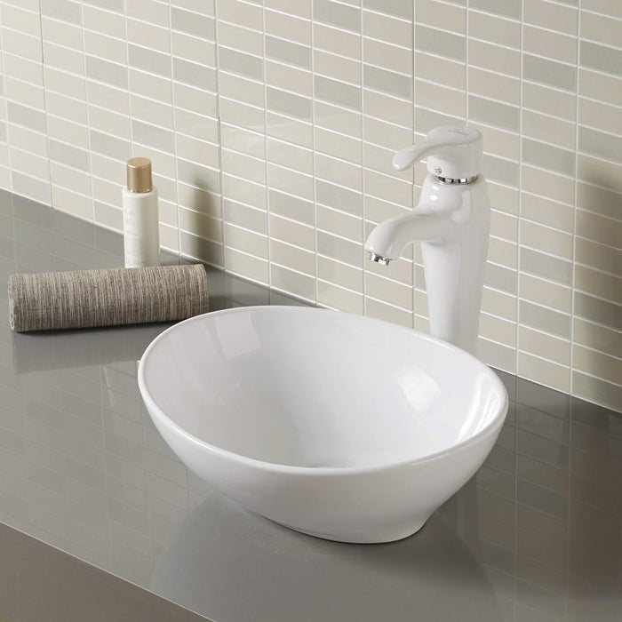 Celeste Oval Ceramic Vessel Sink