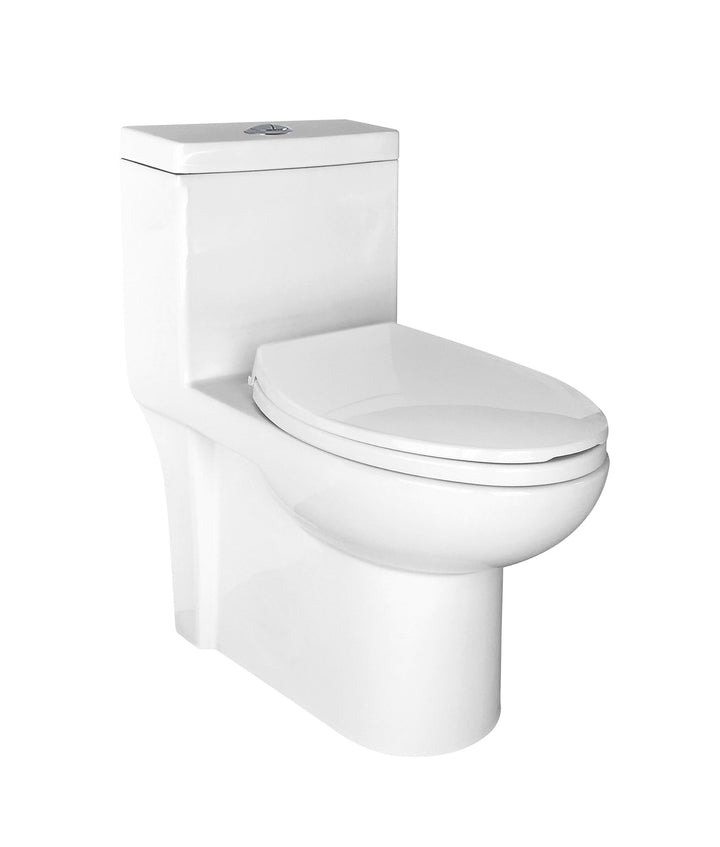 Harmony 1.1/1.6 Dual Flush ADA One Piece Elongated Toilet WaterSense with Push Button Flush - Seat Included