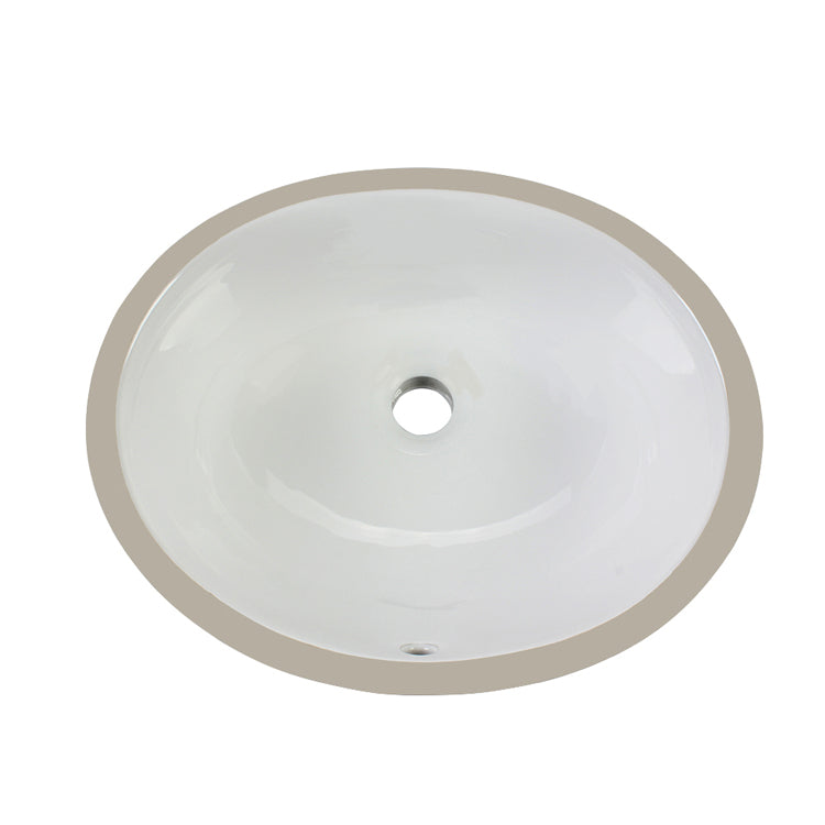 Crown Oval 16 Under Counter Basin Bathroom Sink